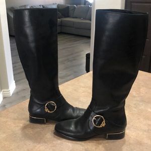Black Tory Burch riding boots size 8